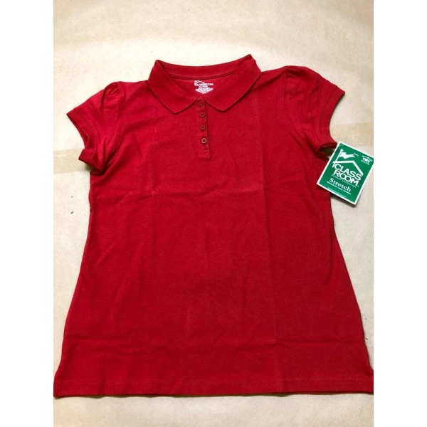 Girls Golf Shirt - Red