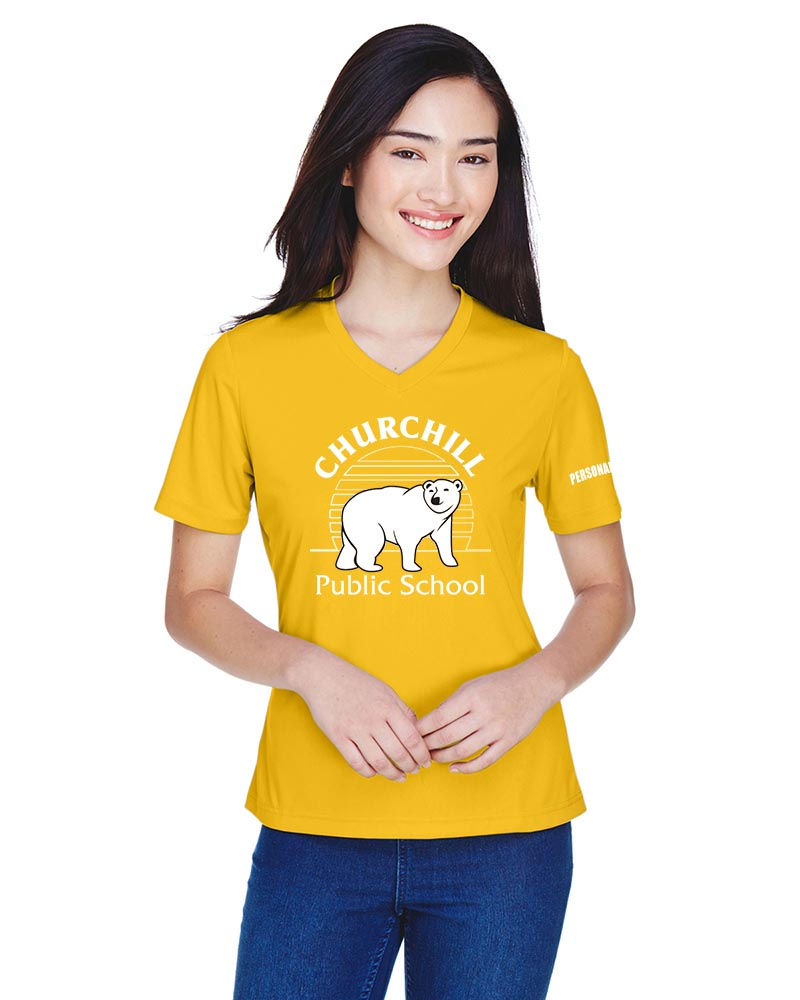 Churchill PS Staff Adult Ladies Performance T-Shirts