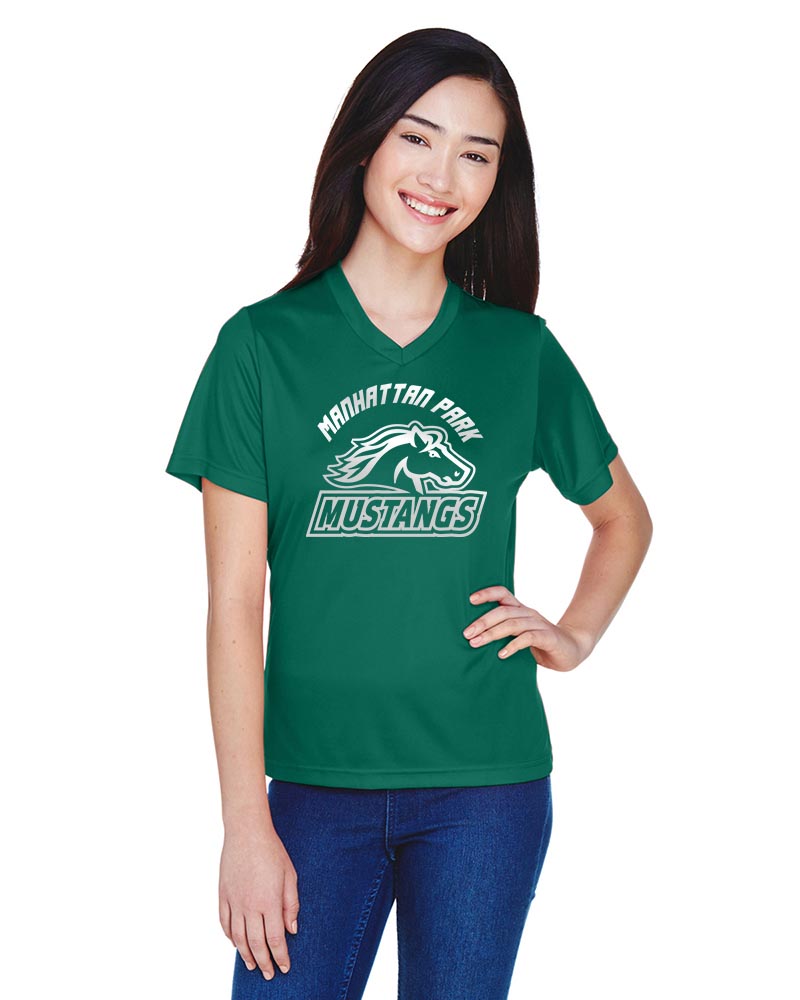 Manhattan Park Mustangs Spiritwear Adult Ladies Performance T-Shirts