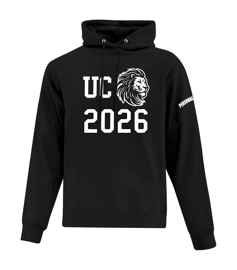 Unionville College Gradwear Adult Hooded Sweatshirt<br><span style="font-size: smaller;">ATC™ Everyday Fleece</span>